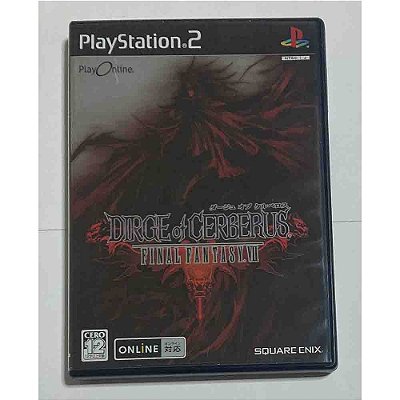 Final Fantasy Dirge of Cerberus, PS2 Japonês Original (Mídia Física) - Usado