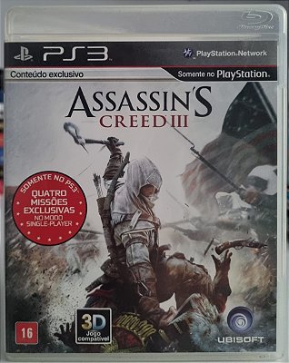 Assassin's Creed 3 - PS3 (Mídia Física) - USADO