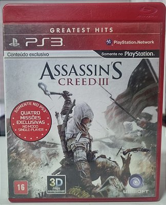 Assassin's Creed 3 - PS3 (Mídia Física) - USADO
