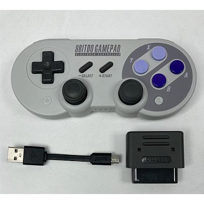 Controle Sem Fio Super Nintendo, 8bitdo SN30 Pro Gamepad (Seminovo)