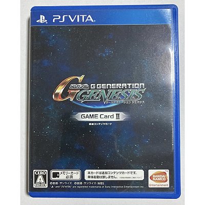 SD Gundam G Generation Genesis, PS Vita Japonês Original (Mídia Física) - Usado