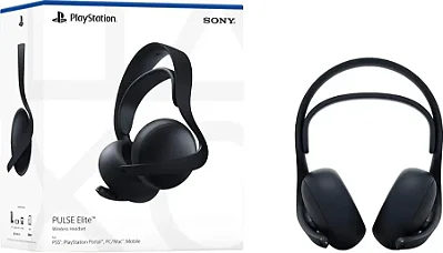 Headset sem fio PULSE ELITE MIDNIGHT BLACK Fone, PS5  - Original Sony (Novo, Lacrado)