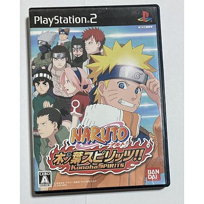 Naruto Konoha Spirits, PS2 Japonês Original (Mídia Física) - Usado