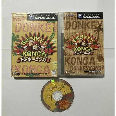 Donkey Konga, Gamecube Japonês Original (Mídia Física) - Usado