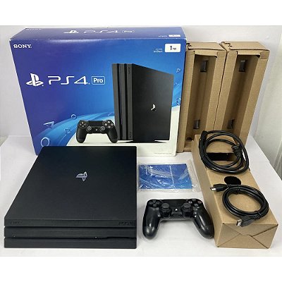 Playstation 4 PRO, Na Caixa Seriado, 1TB, 1 Controle, PS4 PRO, Original Sony (Usado)