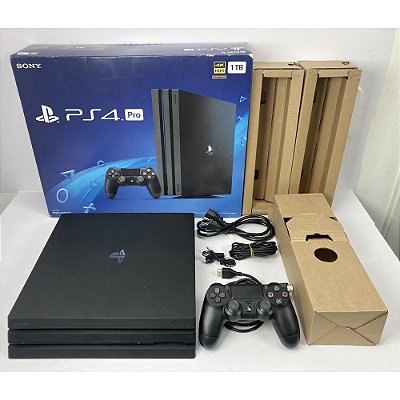 PS4 PRO, Na Caixa Seriado, 1TB, 1 Controle, Original Sony (Usado)