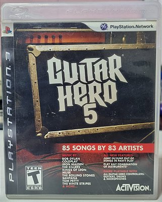 Guitar Hero 5 - PS3 (Mídia Física) - USADO