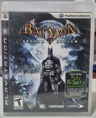 Batman Arkham Asylum - PS3 (Mídia Física) - USADO