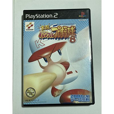 Beisbol Jikkyou Powerful Pro Yakyuu 8, PS2 Japonês Original (Mídia Física) - Usado