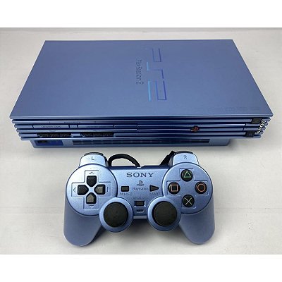 PlayStation 2, Aqua Blue, Modelo SCPH 39000, PS2, (Usado)