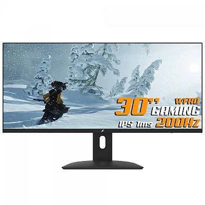 Monitor Gamer, 30 Pol, UltraWide, SuperFrame View, WFHD, 200Hz, Fast IPS, 99% sRGB, FreeSync, HDMI/DP, Preto