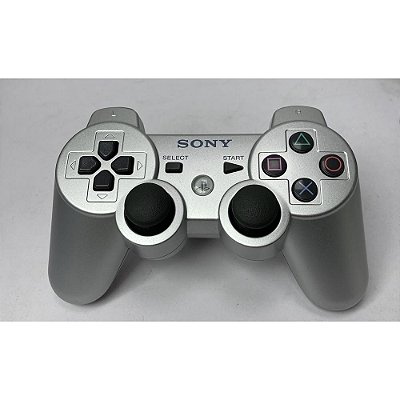 Controle Playstation 3 Prata, DualShock 3, Original Sony (Usado)