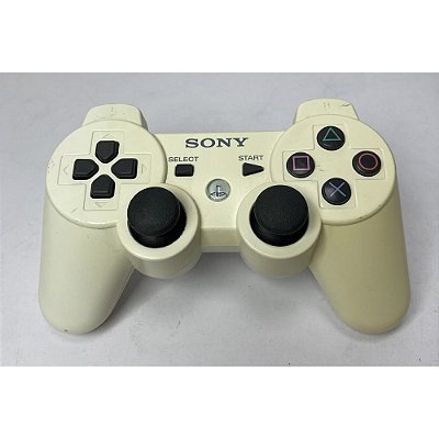 Controle Playstation 3 Branco, DualShock 3, Original Sony (Usado)