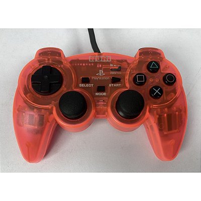 Controle para Playstation 2, Vermelho Transparente, Hori (Usado)