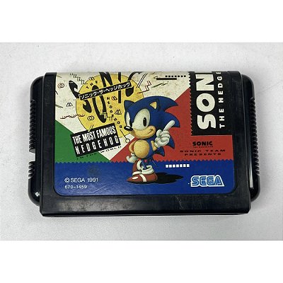 Sonic The Hedgehog, Mega Drive Genesis Japonês Original (Usado)