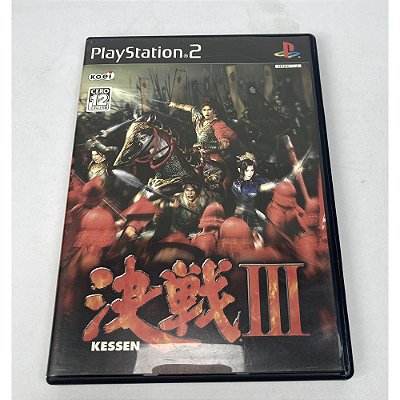 Kessen 3, PS2 Japonês Original (Mídia Física) - Usado