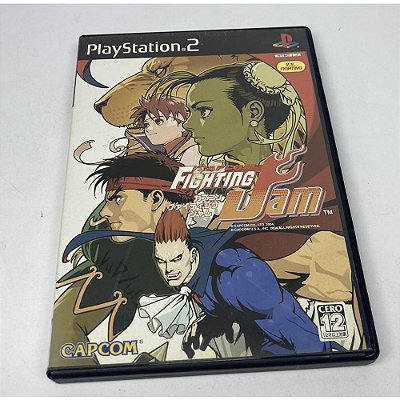 Capcom Fighting Jam, PS2 Japonês Original (Mídia Física) - Usado