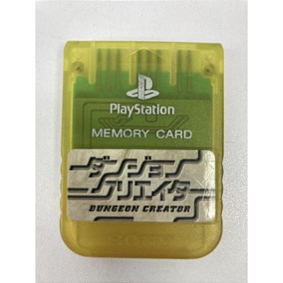 Memory Card Playstation 1, Edição Dungeon Creator, Sony, Original (Usado)