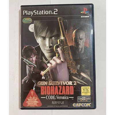 Resident Evil Gun Survivor 2 Code: Veronica Original, PS2 Japonês Original (Mídia Física) - Usado