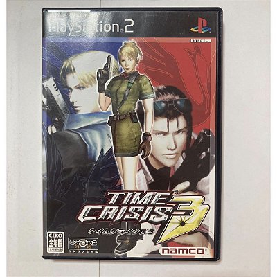 Time Crisis 3, PS2 Japonês Original (Mídia Física) - Usado