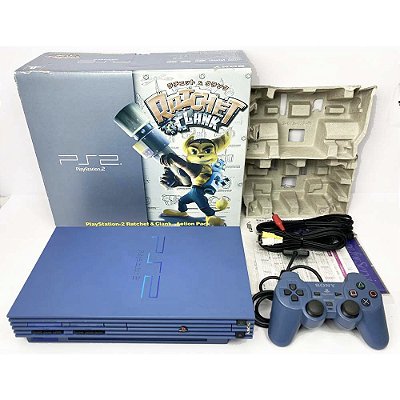 PlayStation 2, Toy Blue, Na Caixa Seriado, Modelo SCPH 39000TB, PS2, (Usado)