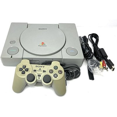 PlayStation 1, Controle Dualshock, Modelo SCPH-7000, PS1, (Usado)