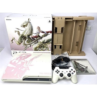 PlayStation 3 Slim, Ed. Final Fantasy XIII, Na Caixa Seriado, PS3, (Usado)