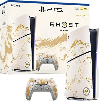 Playstation 5 Slim, Com Leitor, Edição Ghost of Yotei, Modelo CFI-2014 Nacional