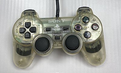 Controle Playstation 2, Transparente, PS2, Original Sony (Usado)