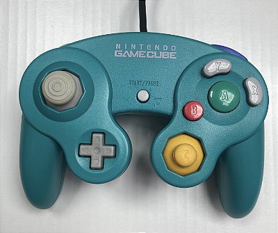 Controle Gamecube Esmeralda, Original, Nintendo (Usado)