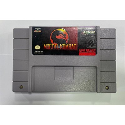 Mortal Kombat, Super Nintendo, Snes, Cartucho Original (Usado)