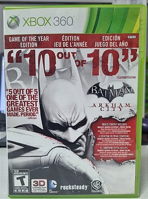 Batman Arkham City Game Of The Year - Xbox 360 (Mídia Física) - USADO