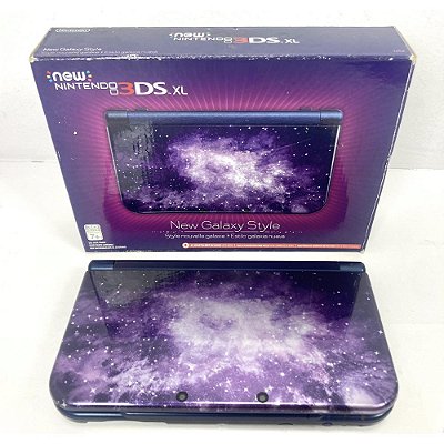 Nintendo New 3DS XL, New Galaxy Style, Na Caixa Seriado, Original Nintendo (Usado)