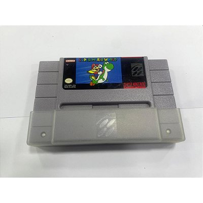 Super Mario World com capa, Super Nintendo, Snes, Cartucho Original (Usado)