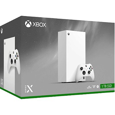 Xbox Series X, 1TB SSD, All-Digital, Branco, Robot White, Console Microsoft, Seminovo