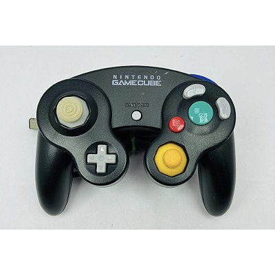 Controle Gamecube Preto, Original, Nintendo (Usado)