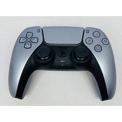 Controle PS5 sem fio  DualSense, Prata, """""Seminovo""""""