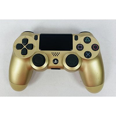 Controle Playstation 4 Dourado, DualShock 4, Original Sony (Usado)