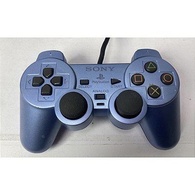 Controle Playstation 2, Aqua, PS2, Original Sony (Usado)