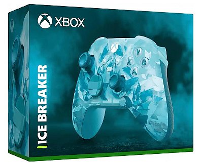 Controle Xbox-Series, Sem Fio, Ice Breaker Azul e Branco, Original Microsoft