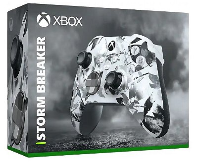Controle Xbox-Series, Sem Fio, Storm Breaker Cinza e Branco, Original Microsoft