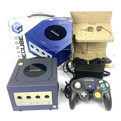 Gamecube Azul, Na Caixa Seriado, Com 1 Controle Original, Nintendo (Usado)