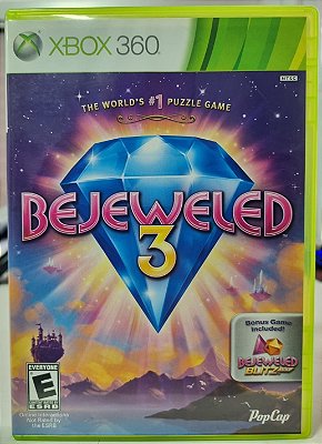 Bejeweled 3 - Xbox 360 / Xbox One (Mídia Física) - USADO