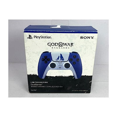 Controle Dualsense God Of War Ragnarok Limited Edition - Ps5 Azul - (Usado)
