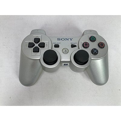 Controle Playstation 3 Prata, DualShock 3, Original Sony (Usado)