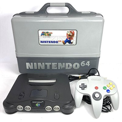 Console Nintendo 64 com Maleta, 1 Controle, Original Nintendo (Usado)