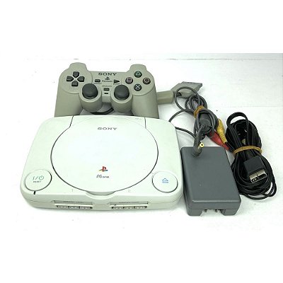 PlayStation 1 Slim, PSONE, Babe, 1 Controle, Modelo SCPH-101, PS1, (Usado)