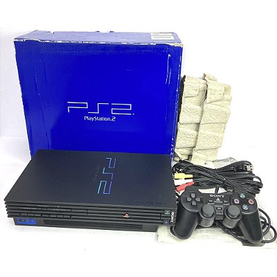 PlayStation 2, Na Caixa, 1 Controle, Modelo SCPH-39000, PS2, (Usado)
