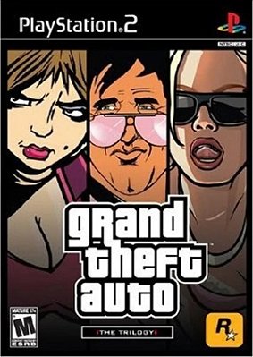 GTA The Trilogy (Grand Theft Auto 3 / San Andreas / Vice City) - PS2 (Mídia Física) - Novo, Lacrado