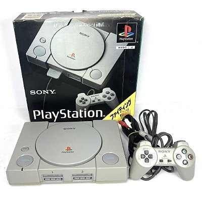 PlayStation 1, Na Caixa Seriado, 1 Controle, Saída Av Nativa, Modelo SCPH-3500, PS1, (Usado)